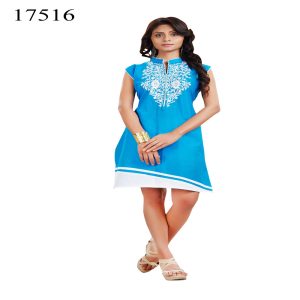 Viva N Diva Blue Colored Pure Cotton Kurti.