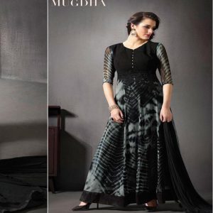 Hi-Fashion Semi-Stitched Georgette & Silk Printed Suit