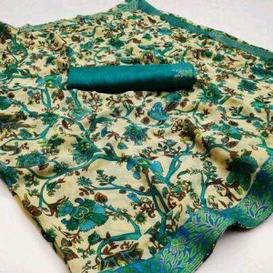 Aagam Designer Multi Printed Sarees