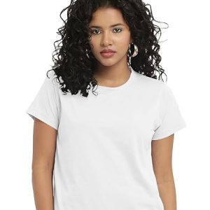 Women Stylish Plain White Crop Top