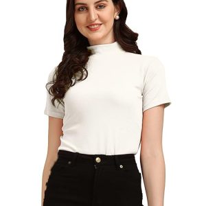 Women's Casual Solid White Top