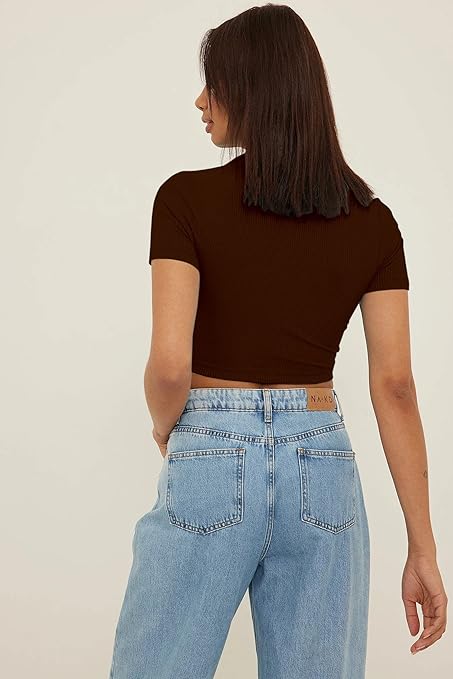 Women's Slim Fit Crop Top - Image 2