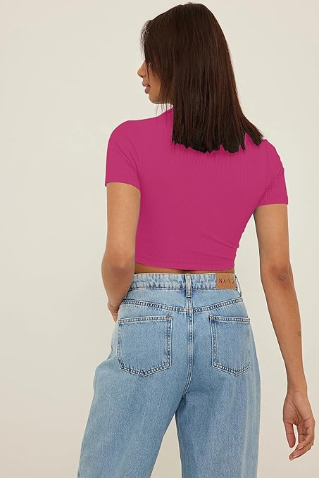 Women's Slim Fit Crop Top - Image 2