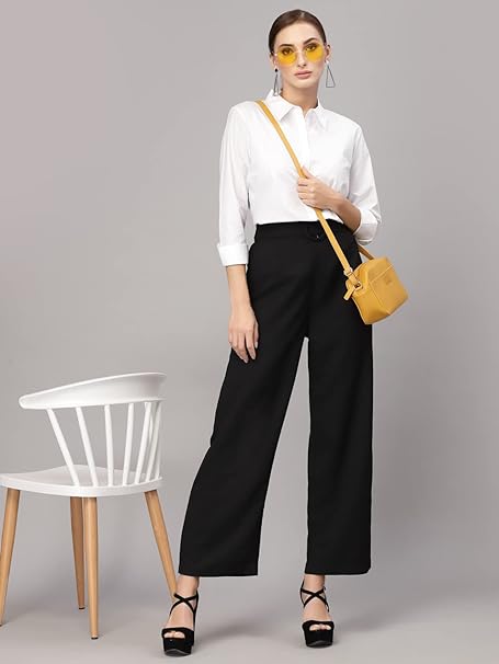 Women Cotton Regular Formal White Shirt - Image 3