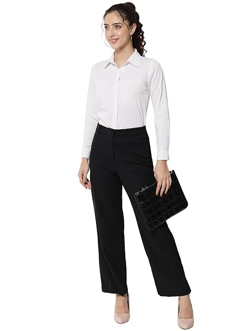 Women Office Wear Formal White Shirt - Image 3