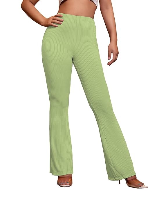 Women Stretchy Yoga Dress Green Trouser - Image 3