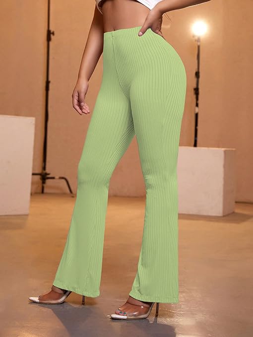 Women Stretchy Yoga Dress Green Trouser - Image 2