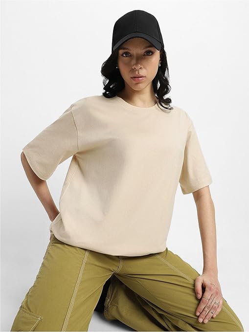 Pure Cotton Women Half Sleeve Swan White T-Shirt - Image 3