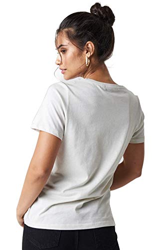 Plain Cotton Women White T-Shirts - Image 3